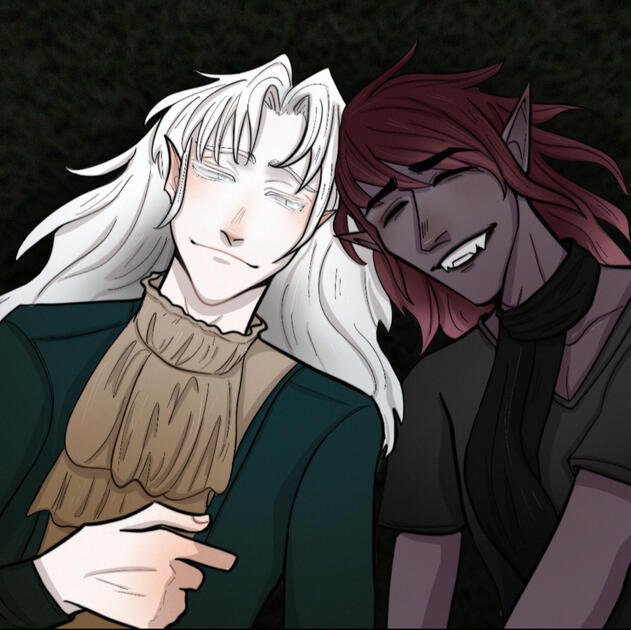 My original characters Caedriel and Demian